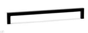 Uchwyt meblowy podłużny U 0056 128 Metalowy czarny