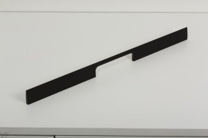 Uchwyt meblowy podłużny Peak 768 Aluminiowy Czarny Szczotkowany