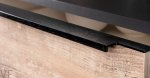 Uchwyt meblowy krawędziowy Linear 1197 Metalowy Czarny Szczotkowany