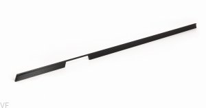 Uchwyt meblowy podłużny Rail 1120 Aluminiowy Czarny Szczotkowany (prawy)