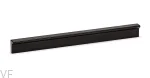 Uchwyt meblowy podłużny Angle 500 Aluminiowy Czarny Mat