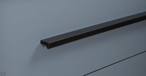 Uchwyt meblowy podłużny Angle 1480 Aluminiowy Czarny Mat