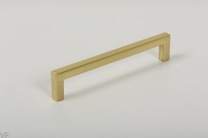 Uchwyt meblowy podłużny U 0056 128 Złoty szczotkowany