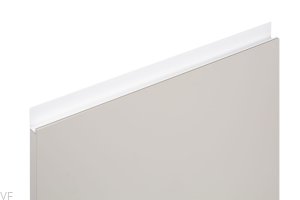 Uchwyt meblowy krawędziowy Jey 447 Aluminiowy Biały Mat