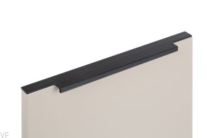 Uchwyt meblowy krawędziowy Linear 347 Metalowy Czarny Mat