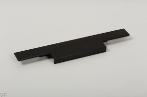 Uchwyt meblowy krawędziowy Linear 297-1 Metalowy Czarny Mat