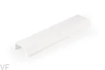 Uchwyt meblowy krawędziowy Ona 128 Aluminiowy biały