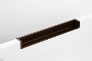Uchwyt meblowy wpuszczany Hexxa 200 Aluminiowy brązowy