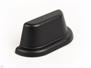 Uchwyt meblowy muszlowy Land 64 Metalowy czarny