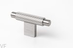 Gałka meblowa T-Bar Arpa Aluminiowa Srebrna Szczotkowana