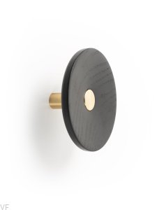 Wieszak ścienny Zoot 120 Drewniany Czarny ze Złotym Eco