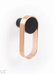 Wieszak ścienny Orbit 45 Czarny z Miedzianym Eco