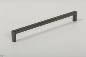 Uchwyt meblowy podłużny U 0056 192 Metalowy Szary Szczotkowany