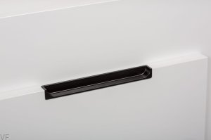 Uchwyt meblowy wpuszczany Hide 90 Metalowy Czarny
