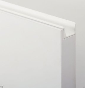 Uchwyt meblowy krawędziowy Jey2 1197 Aluminiowy Biały Mat