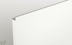 Uchwyt meblowy krawędziowy Grada 897 Aluminiowy Srebrny Szczotkowany