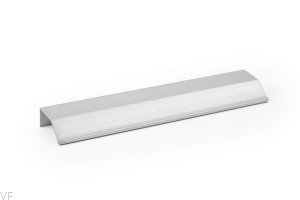 Uchwyt meblowy krawędziowy Wing 128 Aluminiowy Srebrny Szczotkowany
