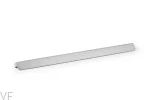 Uchwyt meblowy podłużny Flapp 1056 Aluminiowy Srebrny Szczotkowany