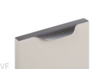 Uchwyt meblowy krawędziowy Vector 0434 197 Aluminiowy Szary Szczotkowany