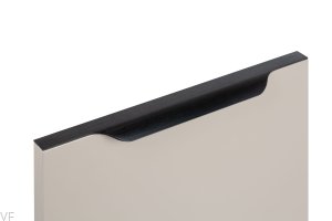 Uchwyt meblowy krawędziowy Vector 0434 347 Aluminiowy Czarny Szczotkowany