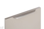 Uchwyt meblowy krawędziowy Vector 0434 447 Aluminiowy Srebrny Szczotkowany