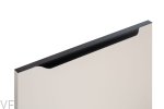Uchwyt meblowy krawędziowy Vector 0434 497 Aluminiowy Czarny Szczotkowany