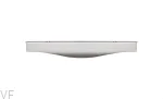 Uchwyt meblowy krawędziowy Noma 0255 128 Aluminiowy Srebrny Szczotkowany