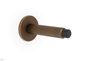 Stopka Stoper do drzwi naścienny Arpa Aluminiowy Rustykalny Złoty