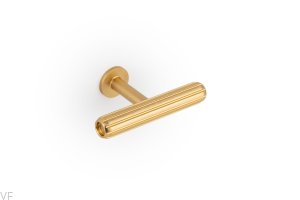 Gałka meblowa T-Bar Rille Mini Aluminiowa Złota Szczotkowana