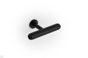 Gałka meblowa T-Bar Rille Mini Aluminiowa Czarna Szczotkowana