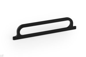 Uchwyt meblowy podłużny Omega 160 Metalowy Czarny Mat
