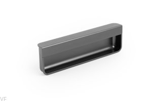 Uchwyt meblowy wpuszczany Moule 128 Metalowy Czarny