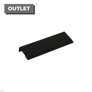 Uchwyt meblowy krawędziowy Stratt 128 Aluminiowy czarny