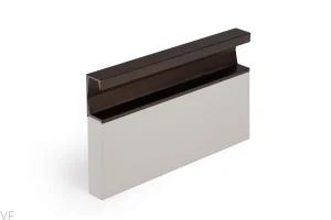 Uchwyt meblowy wpuszczany Six 197 Aluminiowy Brązowy