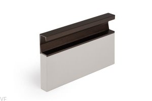 Uchwyt meblowy wpuszczany Six 897 Aluminiowy Brązowy