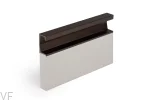Uchwyt meblowy wpuszczany Six 297 Aluminiowy Brązowy