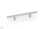 Uchwyt meblowy podłużny Kumo 128 Aluminiowy Srebrny Szczotkowany