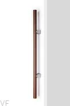 Uchwyt meblowy podłużny Kumo Wood Big One 448 Drewniany Orzech Włoski z Aluminium Srebrnym Szczotkowanym