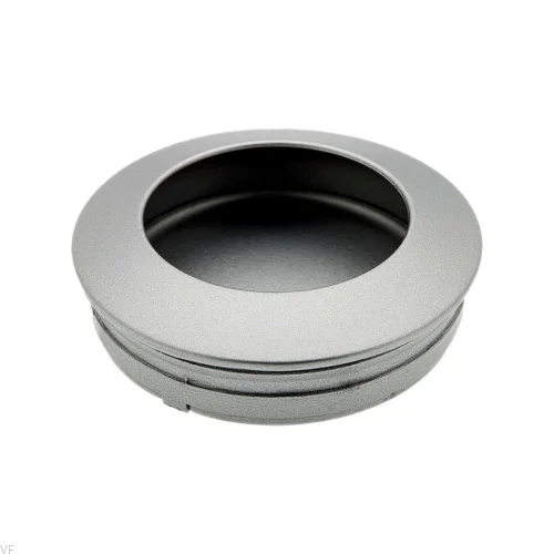 Uchwyt meblowy wpuszczany Hollow 60 Srebrny metalowy